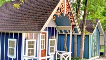 Victorian She Shed & Matching Storage Shed in Greenville