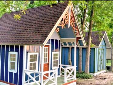 Victorian She Shed & Matching Storage Shed in Greenville